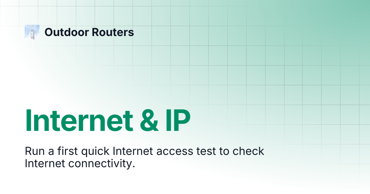 Internet & IP | Outdoor Routers